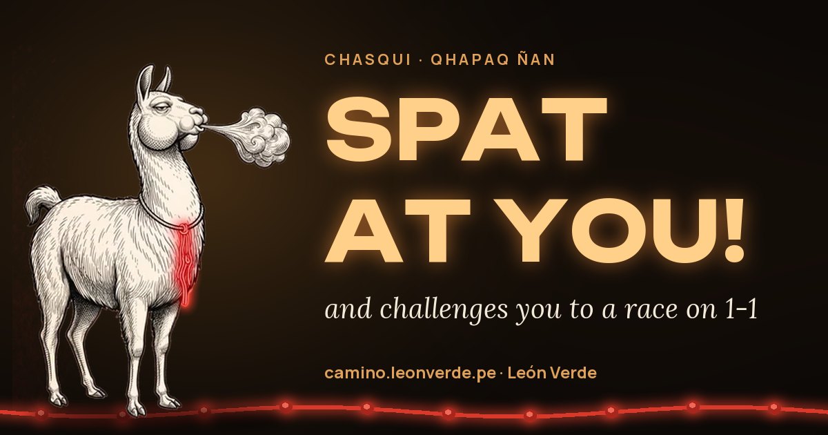 It spat at you! and dares you to a race on 1-1