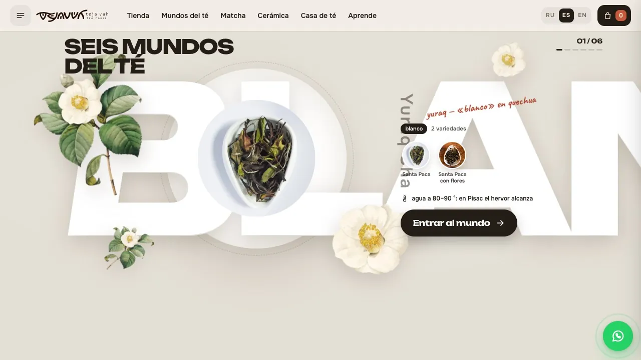 El mundo del té blanco en la web